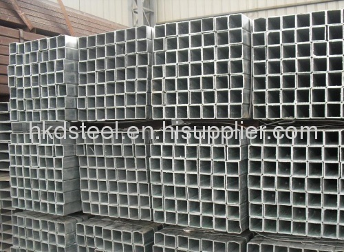 Galvanized square tubing