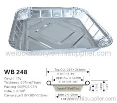 Disposable Aluminum foil food container WB 248