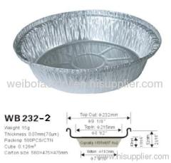 Disposable Aluminum foil food container WB 232-2