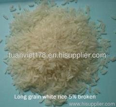 Vietnamese long grain white rice 5% broken