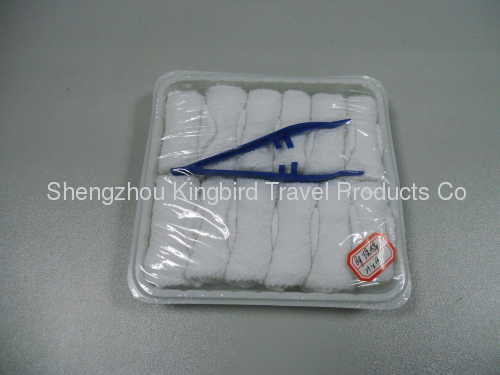 cotton airline hot and cold towels