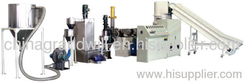 PE film granulating production line