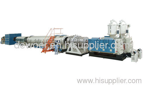 Winding HDPE pipe production line