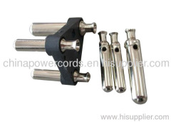 India 3 pin plug hollow type