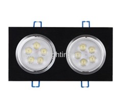 10W Aluminum Die-casted 230mm×120mm×70mm LED Grille Light With 205mm×100mm Hole