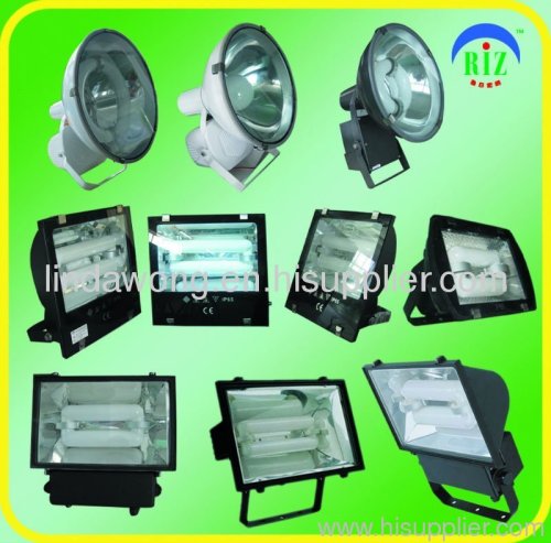 Induction flood lamp with lvd electrodeless light