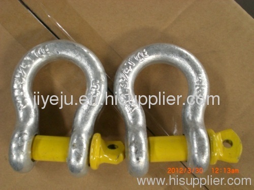 yellow pin anchor shackle