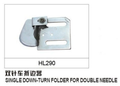 SINGLE DOWN-TURN FOLDER FOR DOUBLE NEEDLE HL290 FOLDER