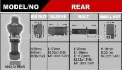 high tensile wheel bolts