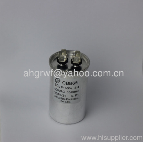 10UF 500V CBB65 AC Motor Capacitor