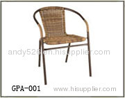 steel rattan chair