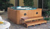 Polygon and round hot tub