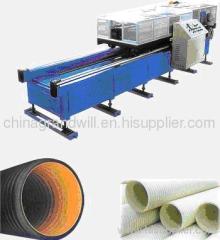 Plastic Double wall Corrugated HDPE Pipe Extrusion Line