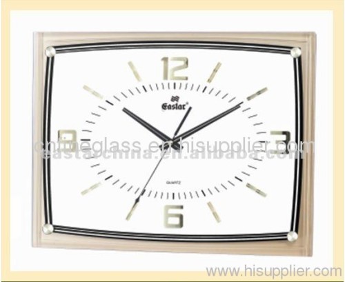 lighted wall clock glass