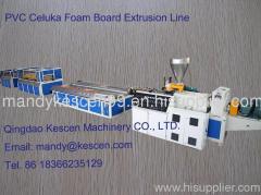 pvc celuka foam board machine