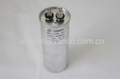 55UF 450V CBB65 AC Motor Capacitor