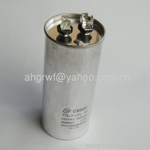 70UF 450V CBB65 AC Motor Capacitor