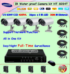 4CH 1/3 SONY CCD Cameras & DVR CCTV Home Security system Kit
