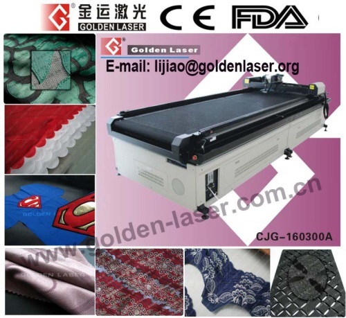 Digital CNC Laser Cutter Embroiders Garment Fabric