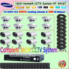 Free shipping 16Channel dvr cctv equipment kit HT-8416T