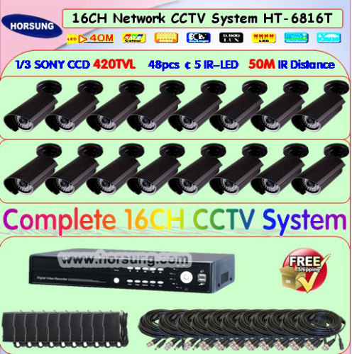 16ch Security Camera cctv video surveillance system HT-6816T