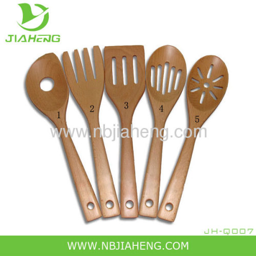 6 Piece Wooden Utensil Spoon Set