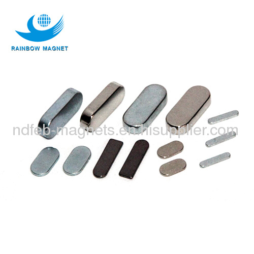 NdFeB oval zn and black epoxy coating Magnets