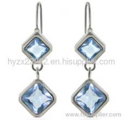 silver jewelry,blue toapz earrings,925 silver jewelry,fine jewelry