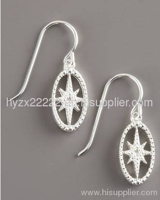 sterling silver jewelry,Cubic Zironia earrings,fine jewelry,925 silver jewelry
