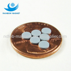 Neodymium Iron Boron disc magnet with grey expoy coating