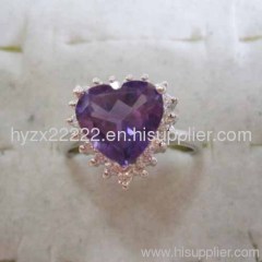 18k white gold jewelry,amethyst ring,gold jewelry,fine jewelry