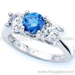18k white gold jewelry,blue topaz and diamond ring,gold jewelry,fine jewelry