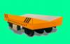 Electric rail flat car