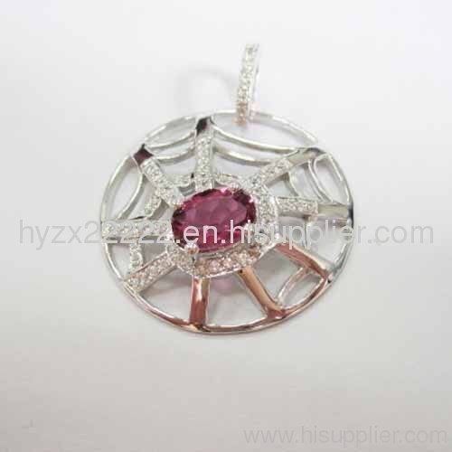18k white gold jewelry,ruby pendant,fine jewelry,gold jewelry