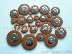 Saxophone Pads by Domed Stainless Metal Resonator