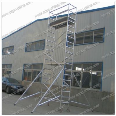 Single width aluminum scaffold