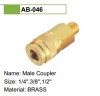 Quick Coupler brass male coupler size 1/4