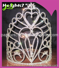 crystal heart crown