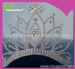 6.5inches Clear Crystal Queen Crowns