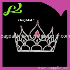 4inches Pink Diamond Queen Crowns