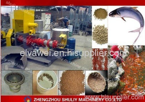 automatic floating fish feed pellet machine/