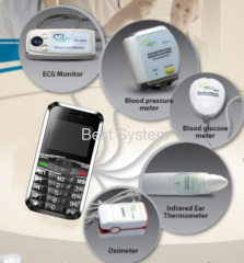 GSM Senior phone with medical devices