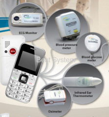 Quad band phone with medical devices