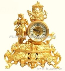 JGP3065A,Brass and Marble Clock