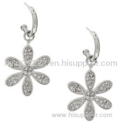 Cubic Zircona earrings,925 silver jewelry,fine jewelry,silver earrings