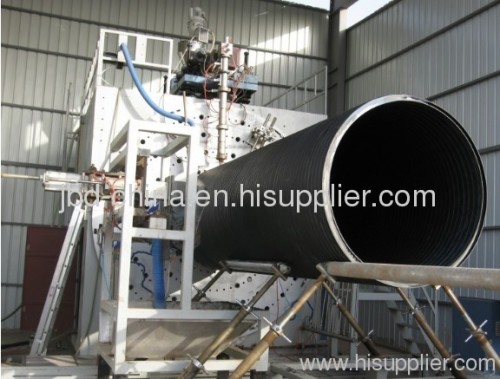 HDPE hollow wall winding pipe extrusion machine
