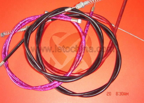 Scooter colored brake cable