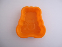 Mini bear shaped silicone funny cake molds