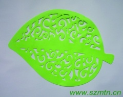 leaf shape silicone placemat