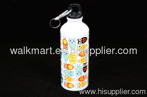 Wide mouth aluminium water bottle